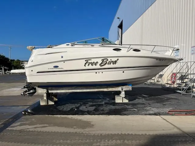 Slide: The Image of 2005 Chaparral Signature 240 boat named Free Bird on dry dock. - 37