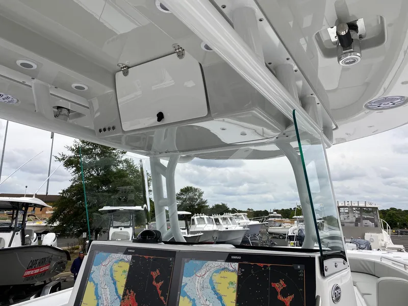 Slide: The Image of 2024 Cape Horn 36 XS boat with advanced navigation system. - 9