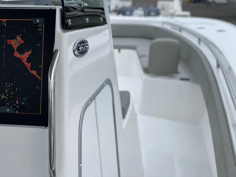 Slide: The Image of 2024 Cape Horn 36 XS boat interior with navigation display. - 7