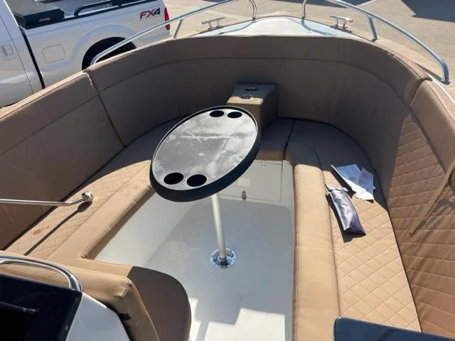 Slide: The Image of 2023 Maxima 620 Retro boat interior with seating and table. - 9