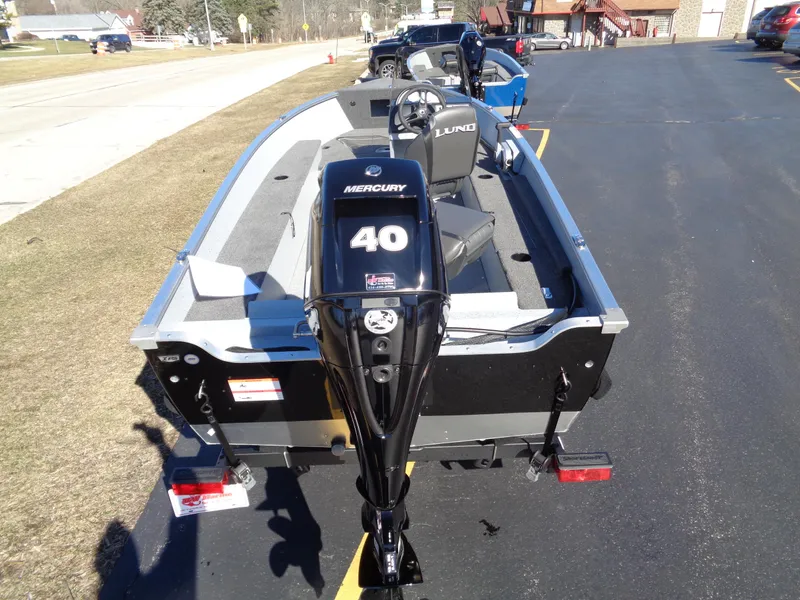 Slide: The Image of 2024 Lund 1600 Fury SS fishing boat with Mercury 40 outboard motor. - 5