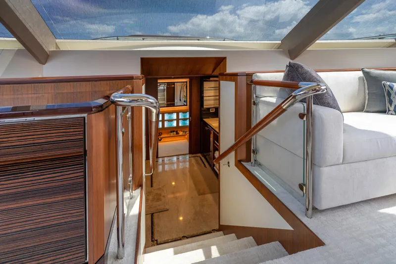 Slide: The Image of Ocean Alexander 100 Zephyr-Companionway to Master - 39