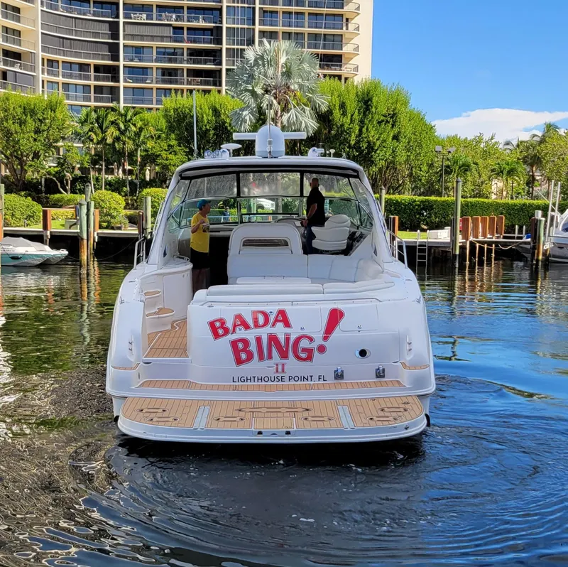 Slide: The Image of Sea Ray 540 Sundancer 2000 yacht Bada Bing docked at Lighthouse Point, FL. - 2