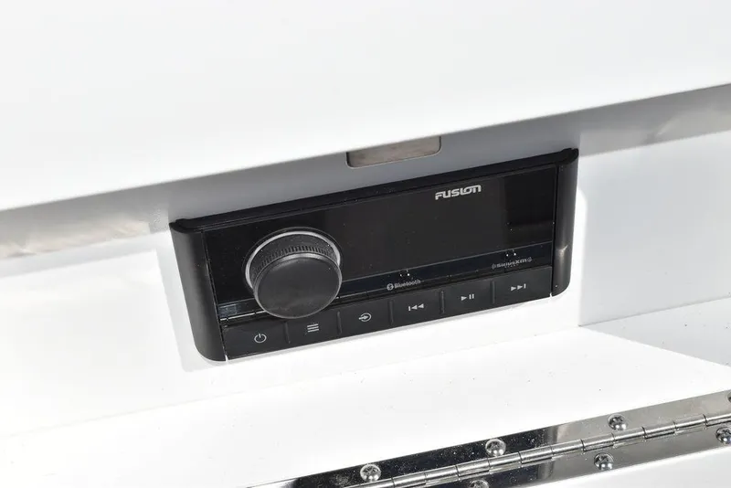 Slide: The Image of Fusion audio system in 2024 Monterey M-45 boat. - 19