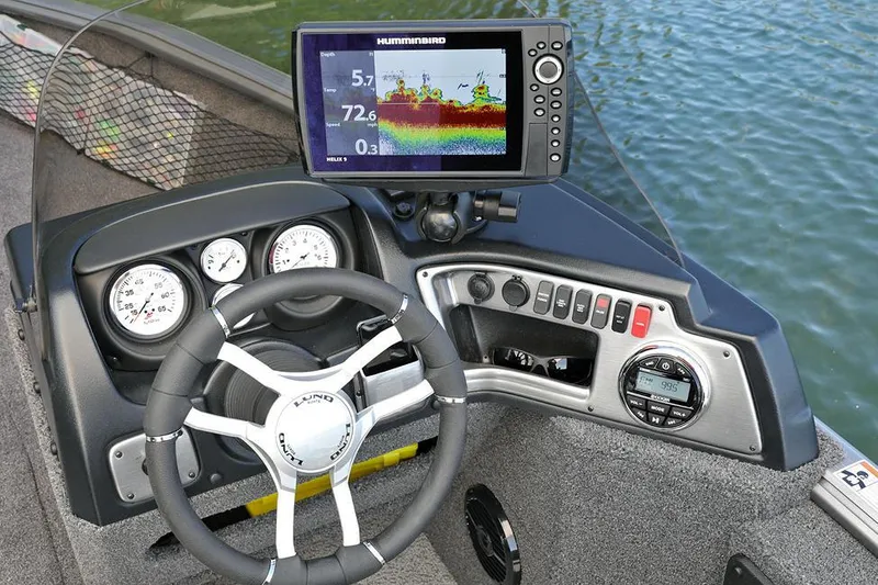 Slide: The Image of M-W Marine contact information on 2024 Lund 1875 Impact XS SS boat. - 28