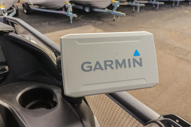 Slide: The Image of Garmin device on 2024 Sea-Doo Switch Sport 21, showcasing navigation technology. - 16