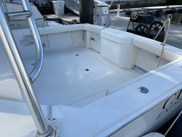 Slide: The Image of 2000 Cabo 35 Express boat docked, named Outcast in Sarasota, FL. - 5