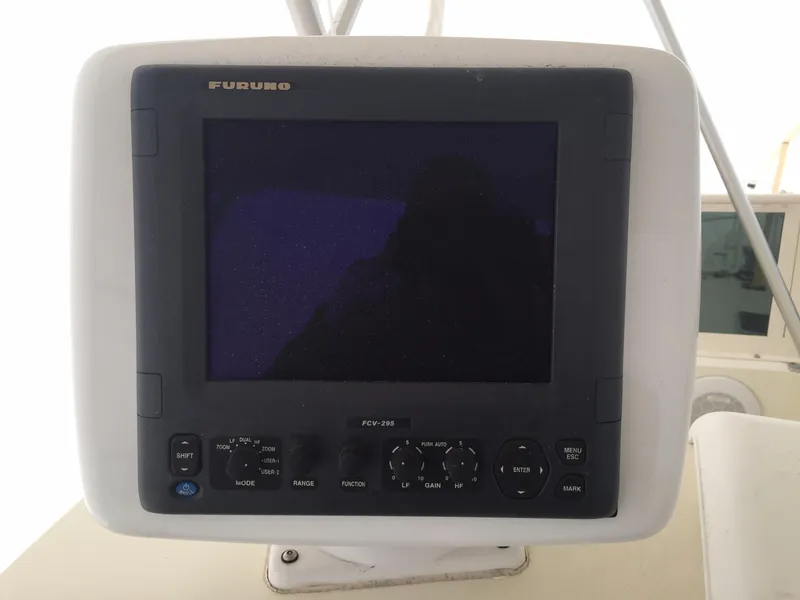 Slide: The Image of Furuno display on Viking 41 Sportfish Convertible 1989. - 35