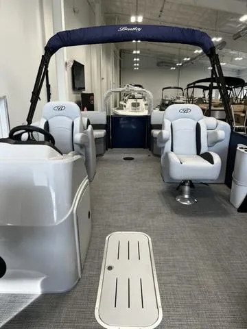 Slide: The Image of 2024 Bentley Pontoons Fish 223 Center Walk-Thru 3/4 Tube interior. - 11