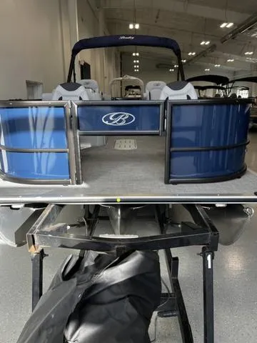 Slide: The Image of 2024 Bentley Pontoons Fish 223 Center Walk-Thru 3/4 Tube in showroom. - 4
