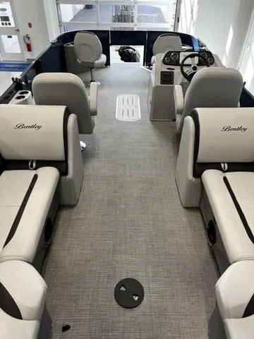 Slide: The Image of 2024 Bentley Pontoons Fish 223 Center Walk-Thru 3/4 Tube interior. - 6