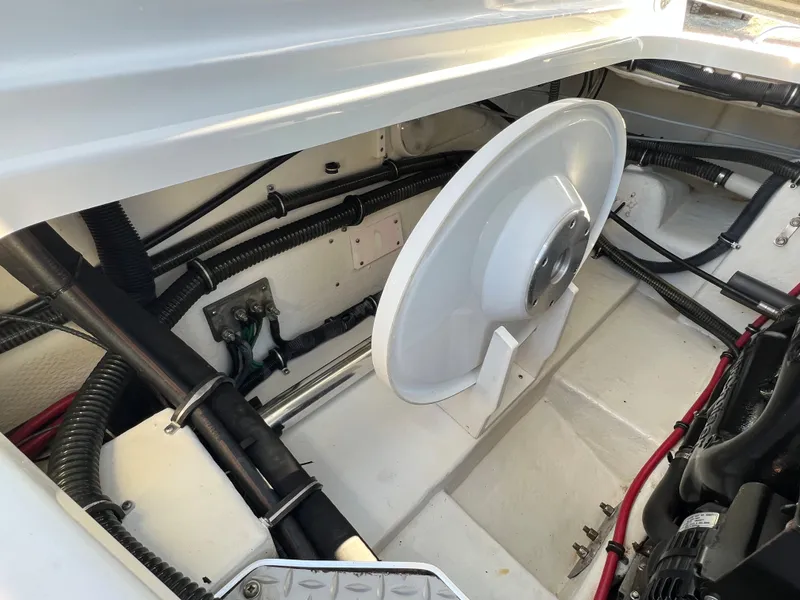 Slide: The Image of Engine compartment of a 2013 Formula 270 Bowrider boat. - 29