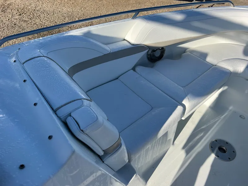 Slide: The Image of 2013 Formula 270 Bowrider boat interior seating area. - 34