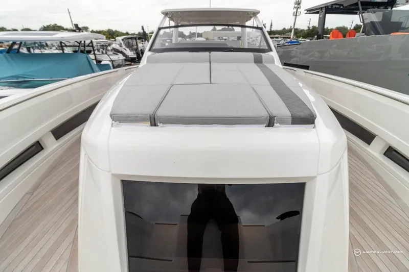 Slide: The Image of 2022 Windy SR44 SX luxury yacht with spacious deck and modern design. - 49