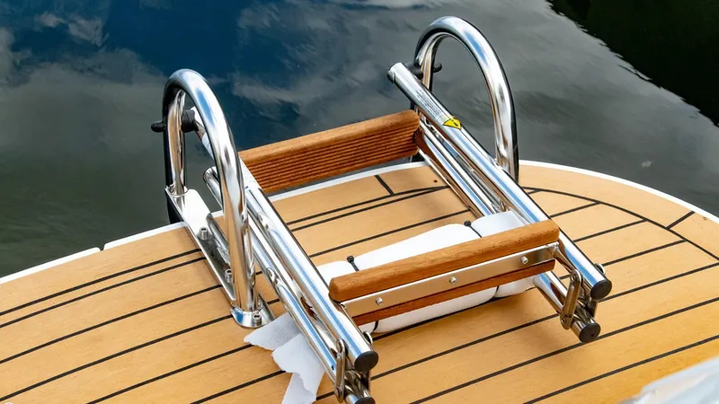 Slide: The Image of Alfastreet 21 Open 2023 boat swim platform with stainless steel ladder. - 38