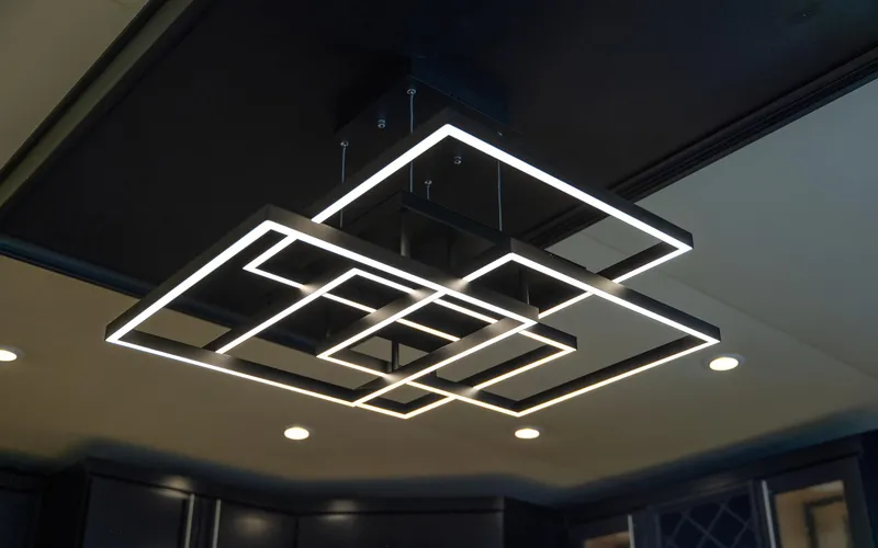 Slide: The Image of Modern geometric LED ceiling light fixture by Sharpe, model 20 x 100, 2007. - 23