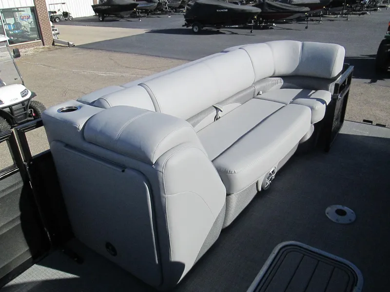 Slide: The Image of 2024 Regency 230 DL3 pontoon boat with luxurious seating - 16