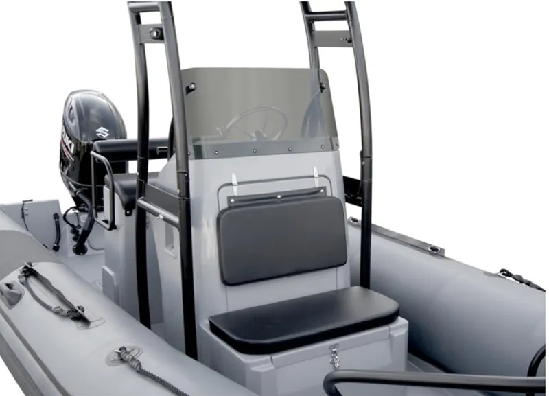 Slide: The Image of 2024 Inmar 670 Demo Boat with Suzuki outboard motor and center console. - 8