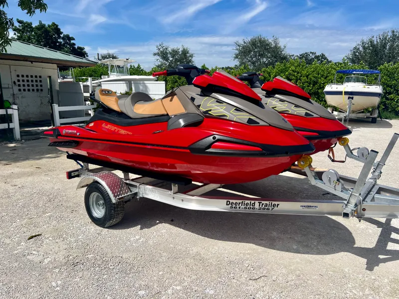Slide: The Image of 2022 Yamaha WaveRunner VX Cruisers Limited on a trailer, ready for adventure. - 0