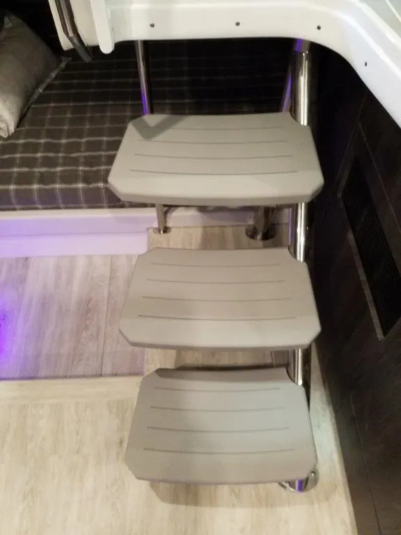 Slide: The Image of Staircase inside 2020 Formula 430 All Sport Crossover boat. - 17