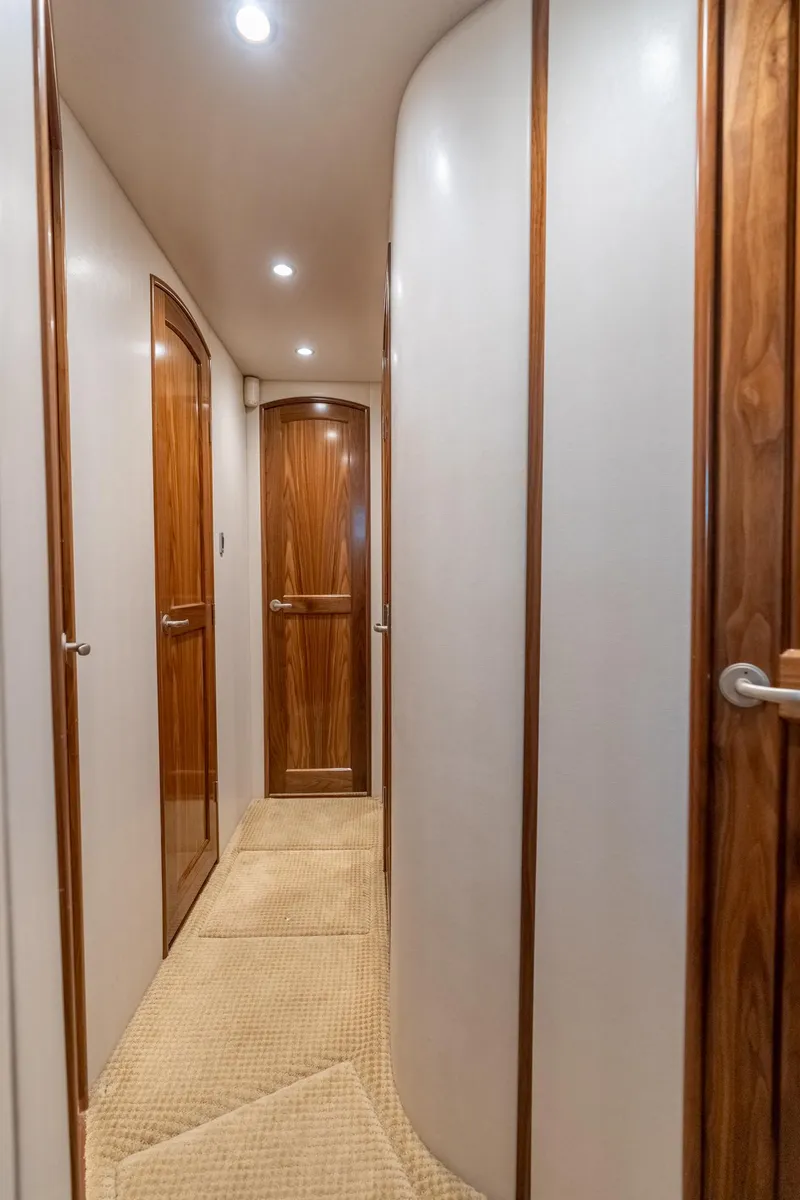 Slide: The Image of Viking 62 Enclosed Bridge Tail Dancer-Companionway - 22