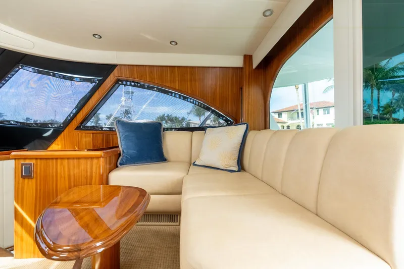 Slide: The Image of Viking 62 Enclosed Bridge Tail Dancer-Helm Seating - 25