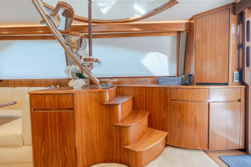 Slide: The Image of Viking 62 Enclosed Bridge Tail Dancer-Stairs - 40