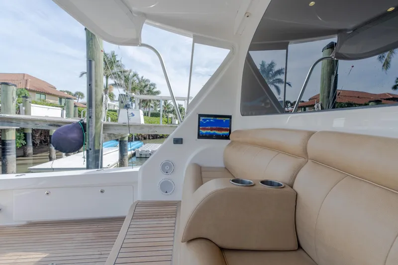 Slide: The Image of Viking 62 Enclosed Bridge Tail Dancer-Cockpit Seating - 42