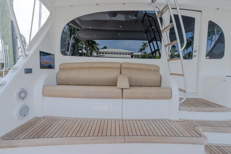 Slide: The Image of Viking 62 Enclosed Bridge Tail Dancer-Cockpit Seating - 43