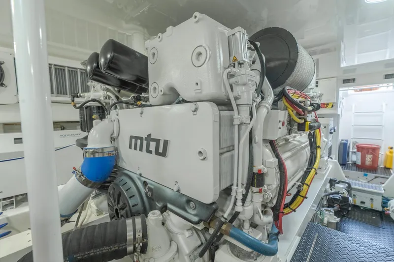 Slide: The Image of Viking 62 Enclosed Bridge Tail Dancer-Engine Room - 54