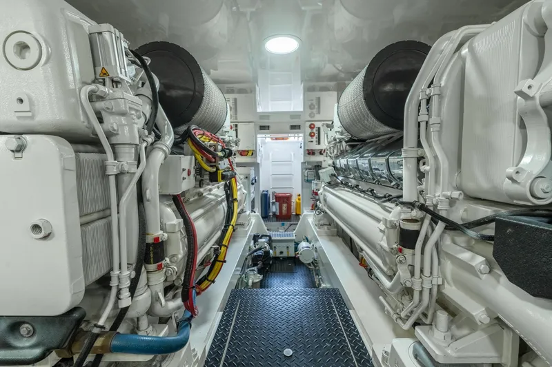 Slide: The Image of Viking 62 Enclosed Bridge Tail Dancer-Engine Room - 55