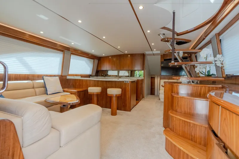 Slide: The Image of Viking 62 Enclosed Bridge Tail Dancer-Salon - 6