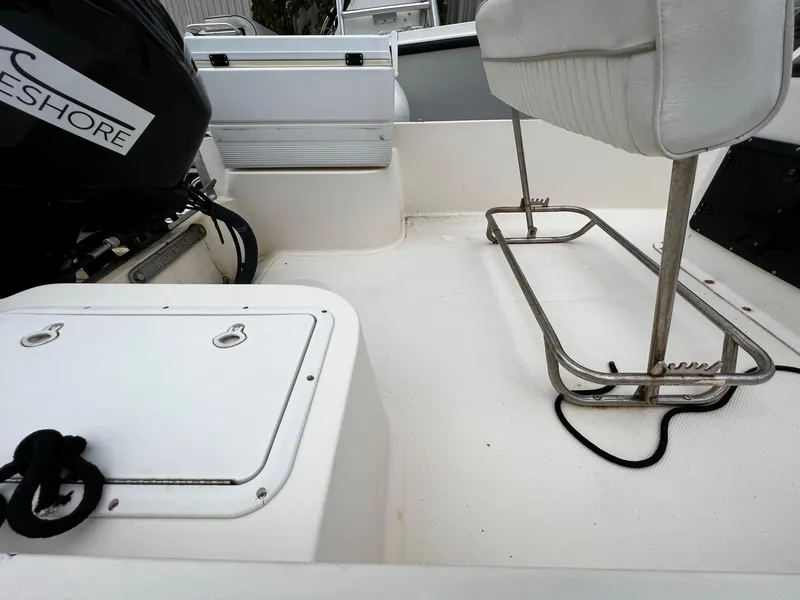Slide: The Image of Interior of a 2002 Key West 1720 Center Console boat. - 8