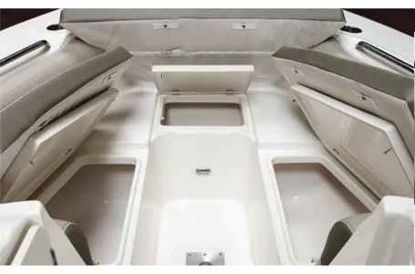 Slide: The Image of 2024 Key West 239 DFS boat interior with ample storage compartments. - 17
