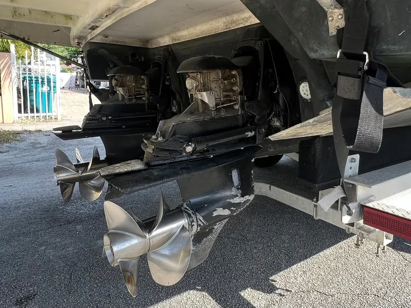 Slide: The Image of 2014 Regal 35 Sport Coupe dual propellers and stern drives. - 43