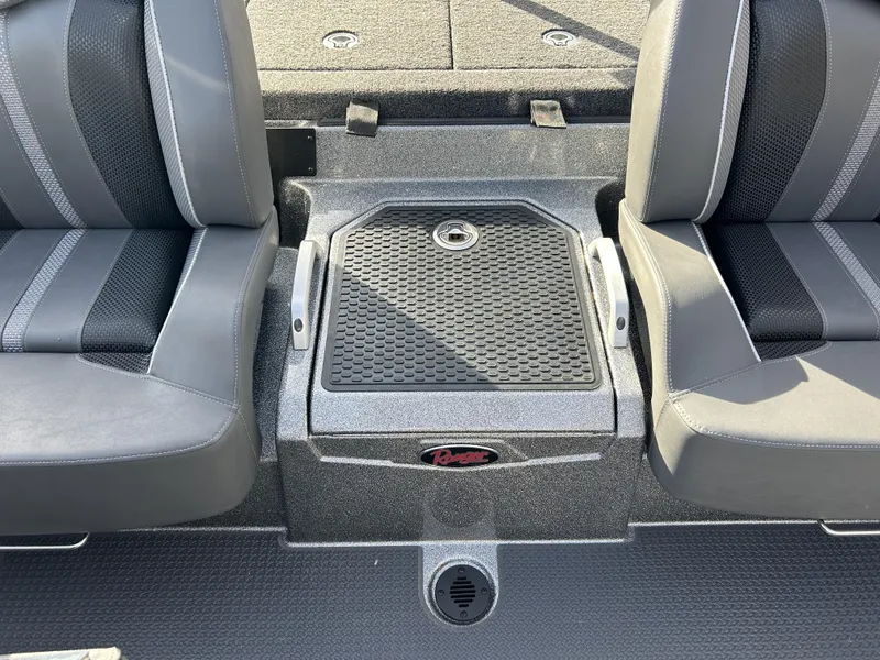 Slide: The Image of 2024 Ranger Z521R Ranger Cup Equipped boat seats and storage compartment. - 11