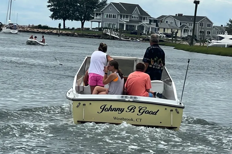 Slide: The Image of 1983 Shamrock 200 Open boat Johnny B Good cruising in Westbrook, CT waters. - 8