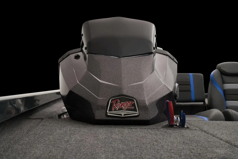 Slide: The Image of 2024 Ranger RT188 boat dashboard and seating area. - 36