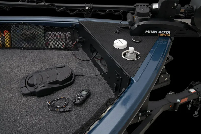 Slide: The Image of 2024 Ranger VS1782SC Reata boat deck with Minn Kota Terrova trolling motor. - 30