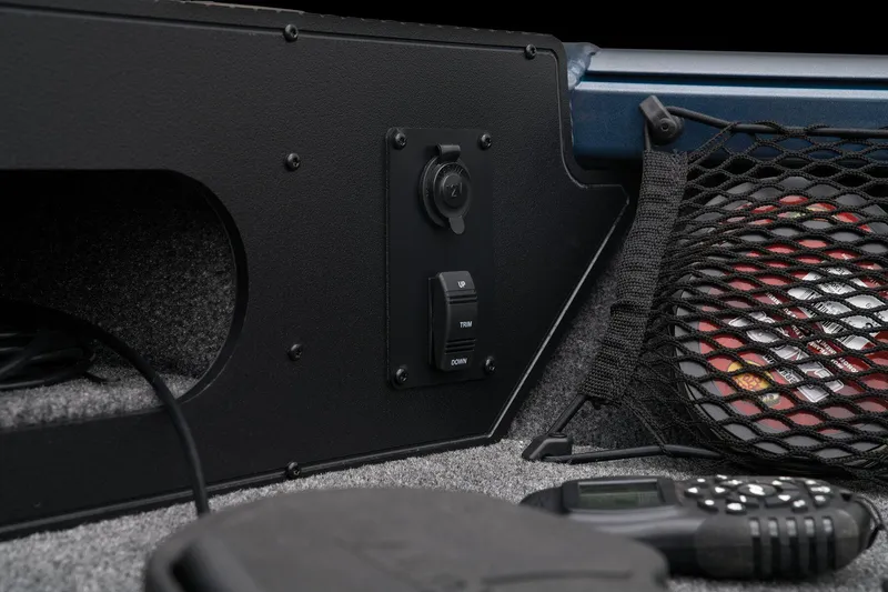 Slide: The Image of Control panel and storage area of 2024 Ranger VS1782SC Reata boat. - 36