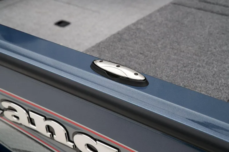 Slide: The Image of 2024 Ranger VS1782SC Reata boat deck detail with cleat and carpeted surface. - 39