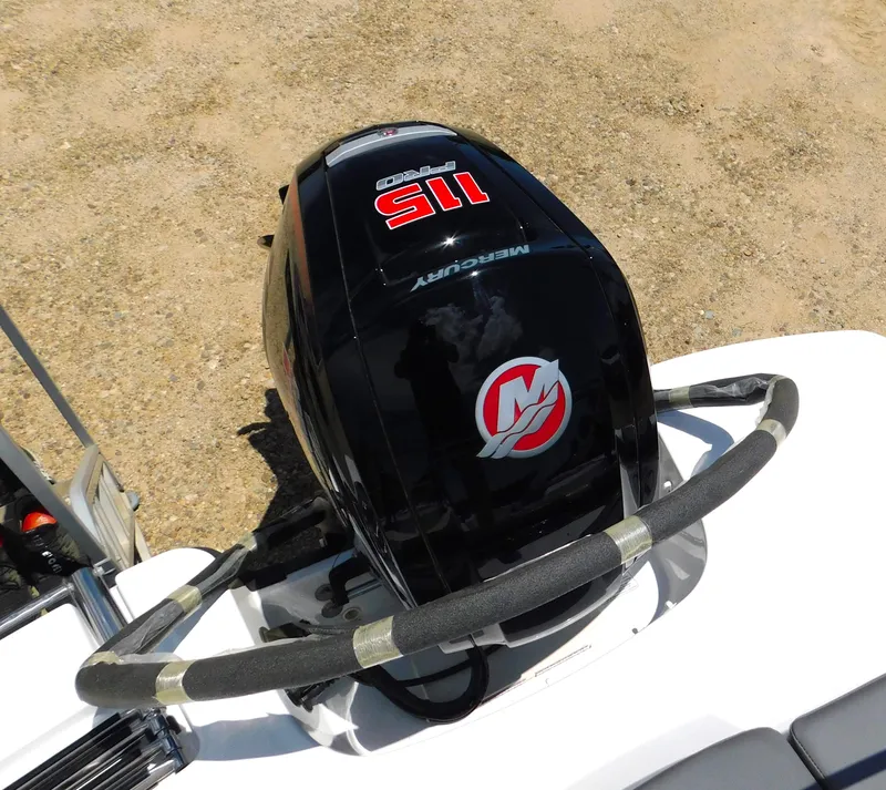Slide: The Image of 2024 Tahoe T18 boat with Mercury 115 Pro XS outboard motor. - 34