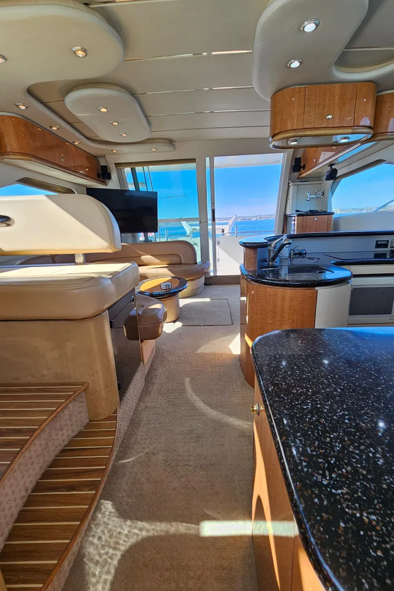 Slide: The Image of Interior of a 2002 Maxum 4600 SCB Limited Edition yacht. - 25