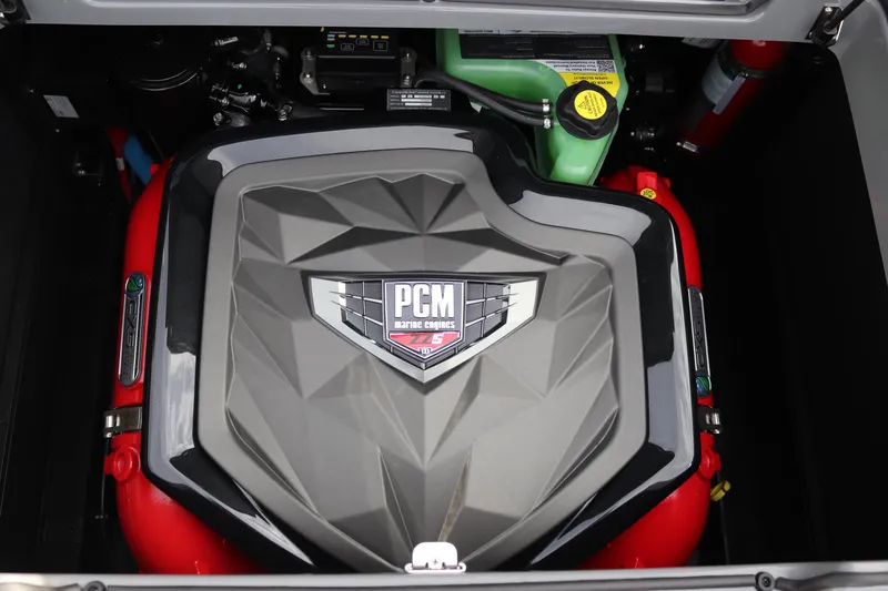 Slide: The Image of 2024 Nautique GS22 PCM engine compartment. - 23