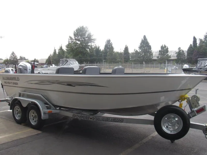 Slide: The Image of 2024 Alumaweld 20 Adventurer boat on a Rogue trailer. - 7