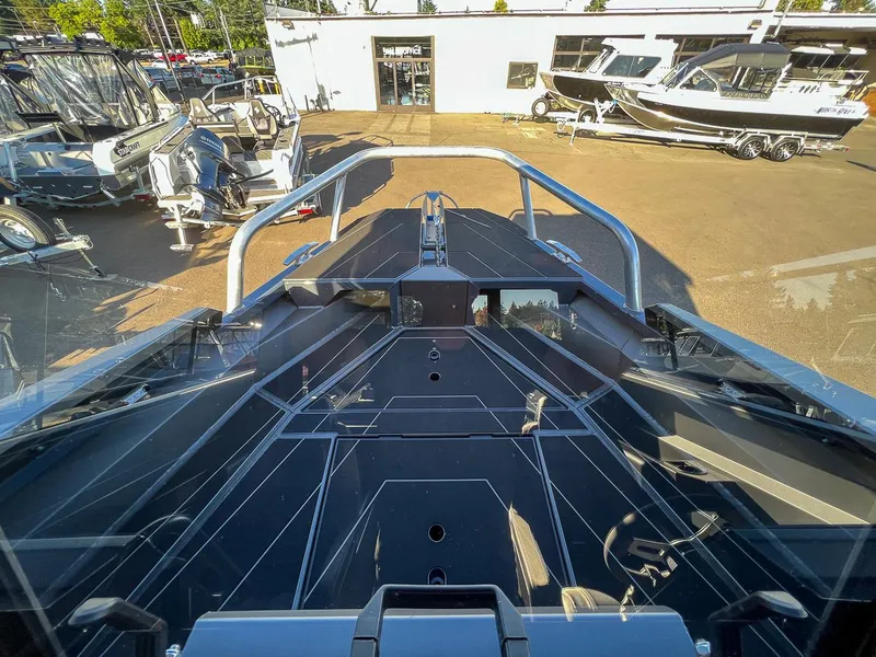 Slide: The Image of 2023 Stabicraft 2250 UltraCab WT boat interior at dealership. - 8