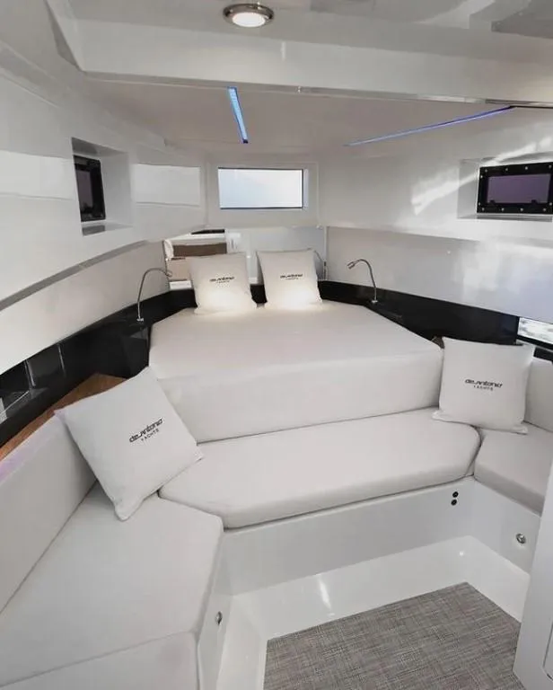 Slide: The Image of Luxurious interior of 2024 De Antonio Yachts D36 OPEN with modern design and comfortable seating. - 12