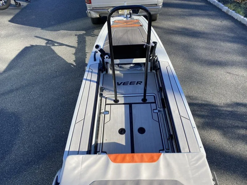 Slide: The Image of 2024 Veer V13 boat on pavement, showcasing sleek design and modern features. - 8