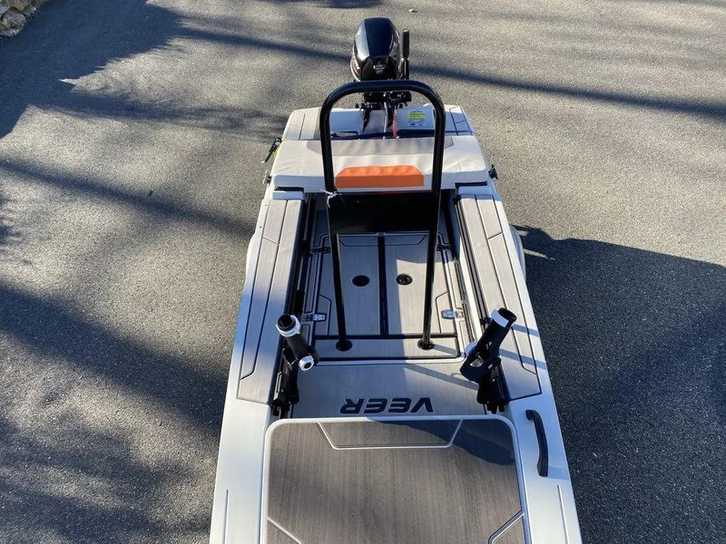 Slide: The Image of 2024 Veer V13 boat with sleek design and modern features. - 9
