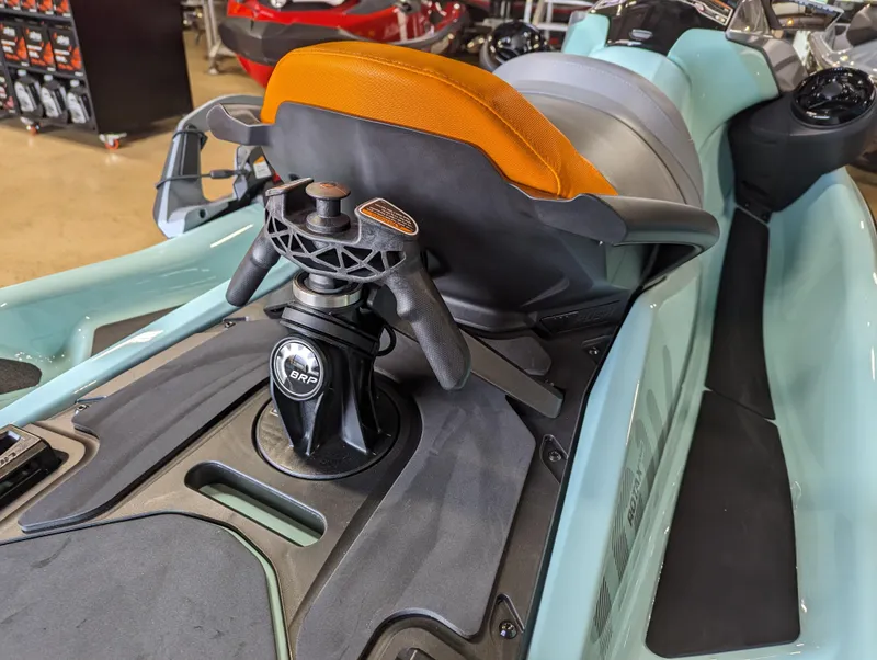 Slide: The Image of 2024 Sea-Doo Wake 170 BRP Premium Audio, iDF, iBR, rear seat and handle detail. - 4